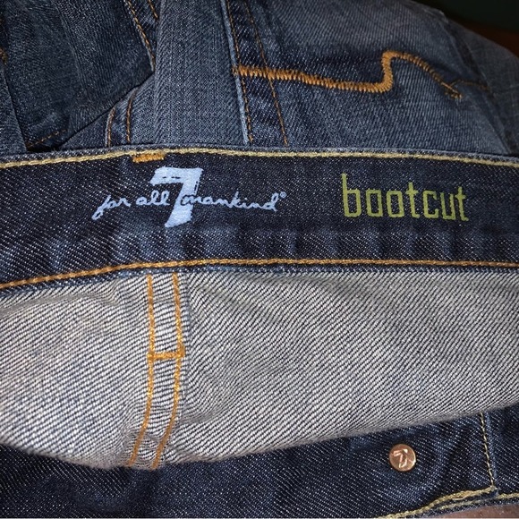 7 for all mankind EUC size 30 Bootcut denim jeans sz 30 - Picture 5 of 7